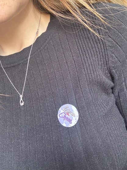 Embrace the Chaos 31mm Button Badge