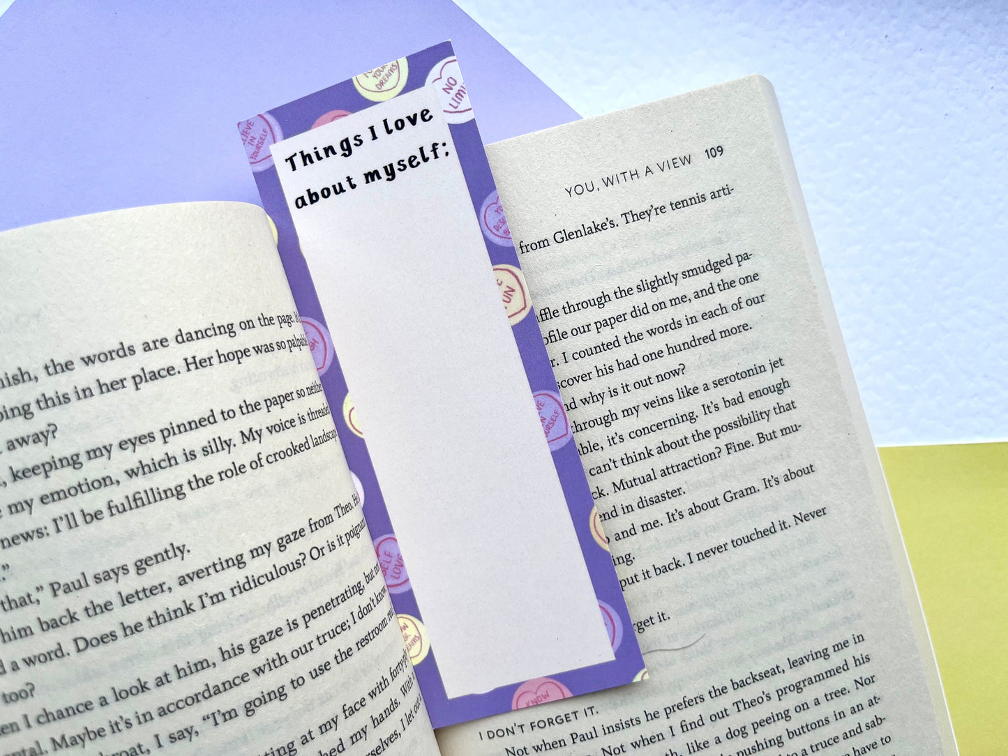 Self Love Hearts Bookmark