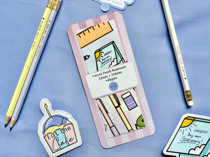 ‘Happiness is Shopping For Stationery’ Bookmark