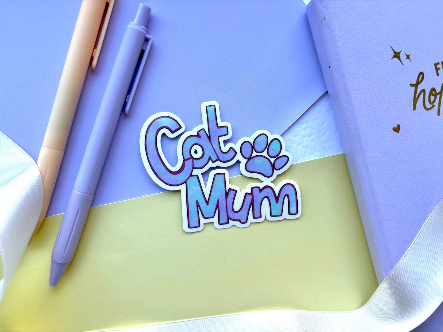 Cat Mum Die-Cut Sticker