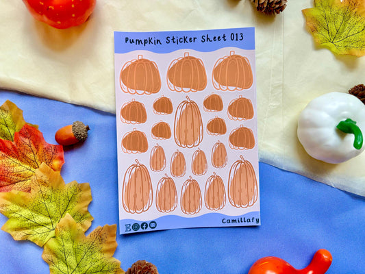 Pumpkins Sticker Sheet