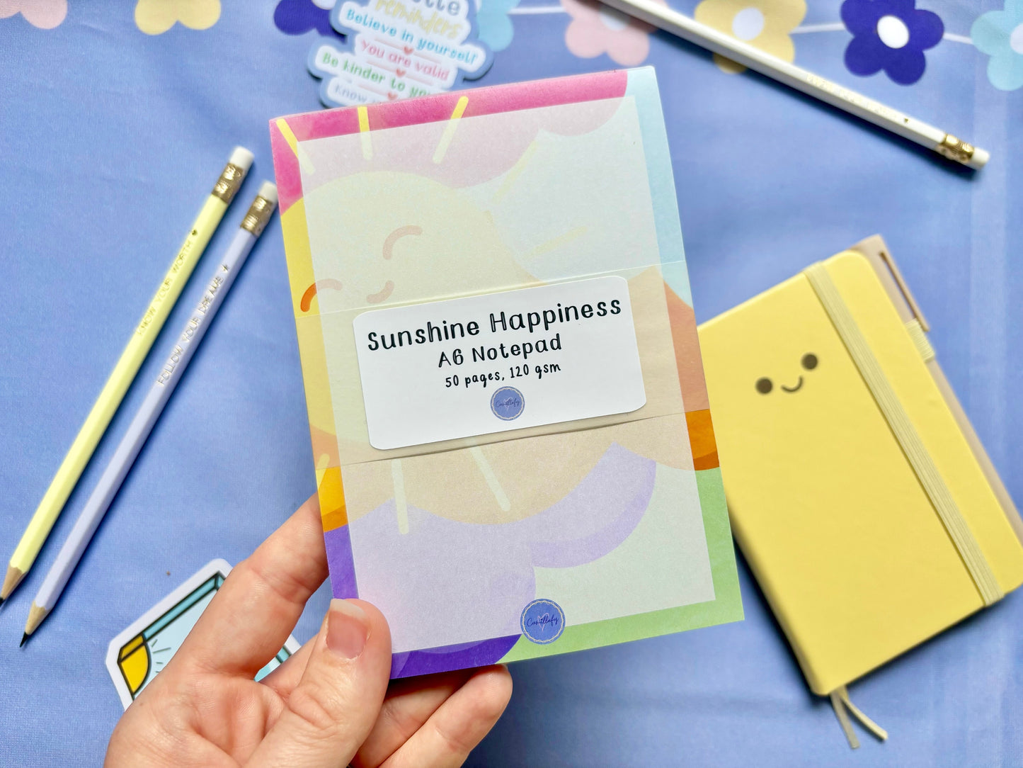 Sunshine Happiness A6 Notepad