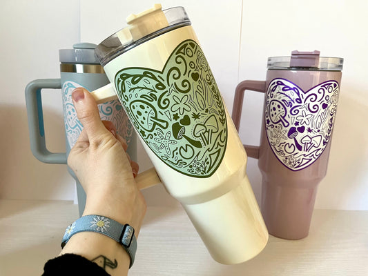 40oz Cottagecore Stainless Steel Tumbler (PRE-ORDER)