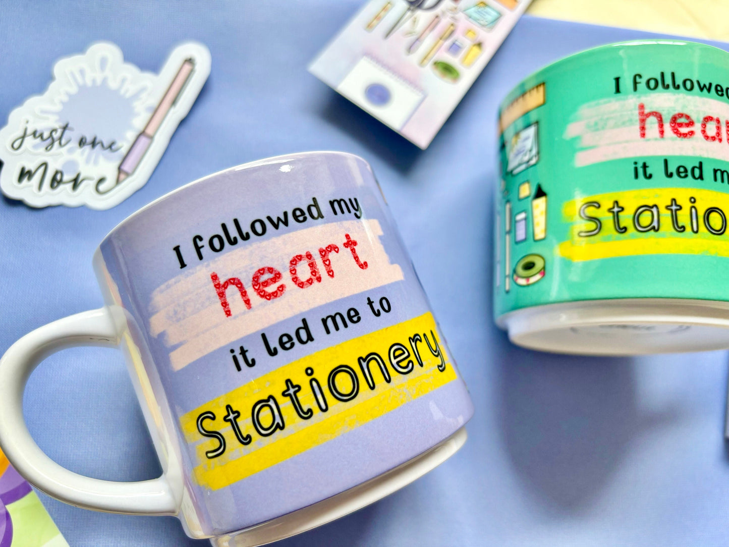 ‘I Followed My Heart it Led me to Stationery ‘ 10oz Stackable Mug