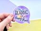 ‘Reading is My Happy Place’ Die-Cut Sticker