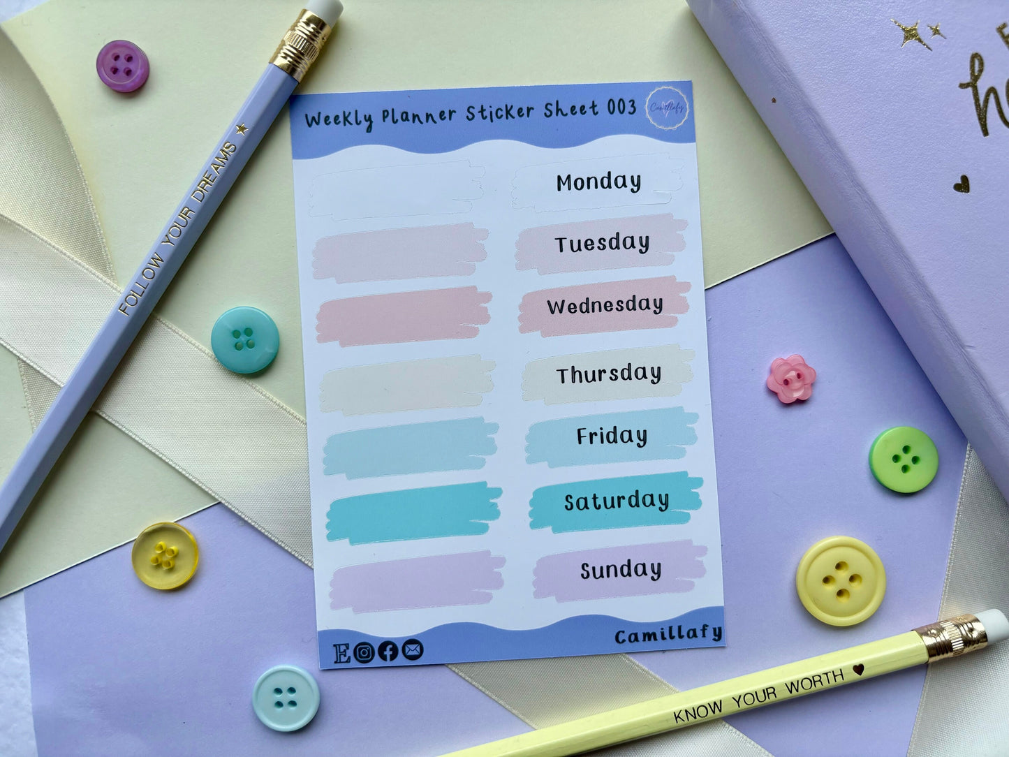 Weekly Planner Sticker Sheet (Small)