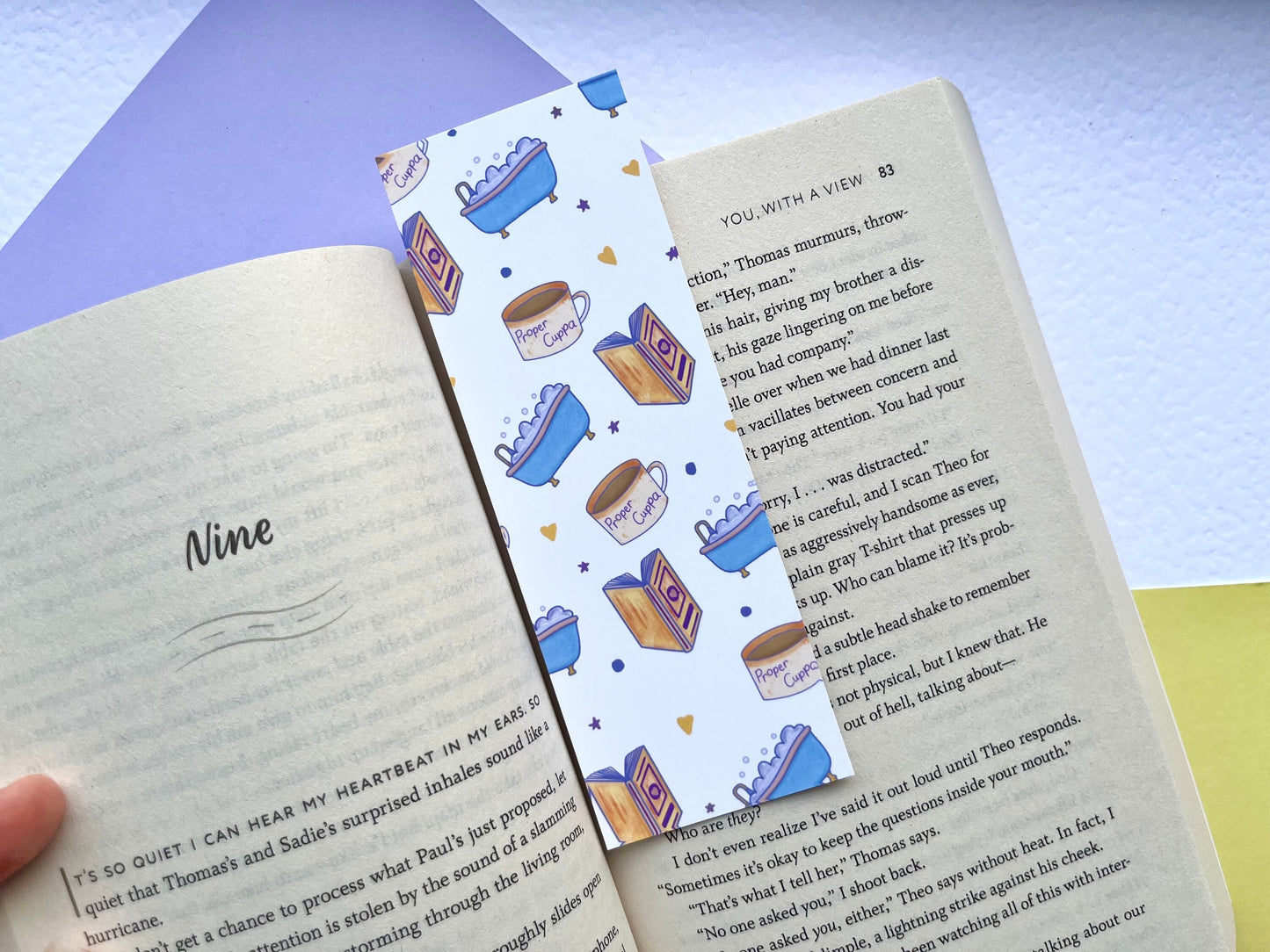 Bubbles, Book, Brew Bookmark