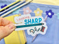 ‘Looking Sharp’ Stationery Die-Cut Sticker