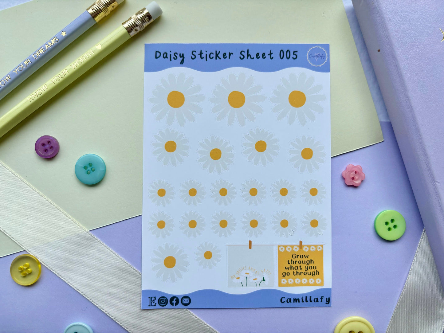 Daisy Sticker Sheet