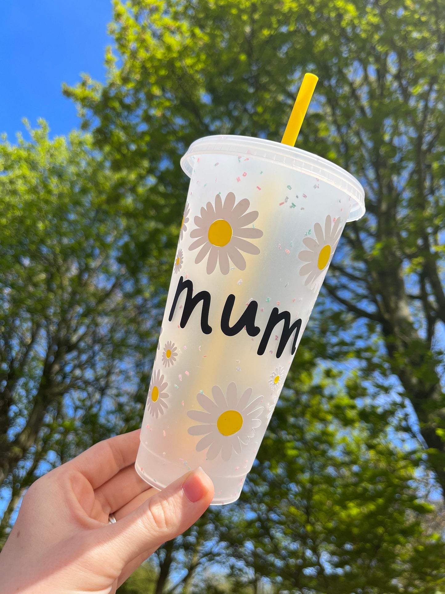 ‘Mum’ Daisy 24oz Cold Cup
