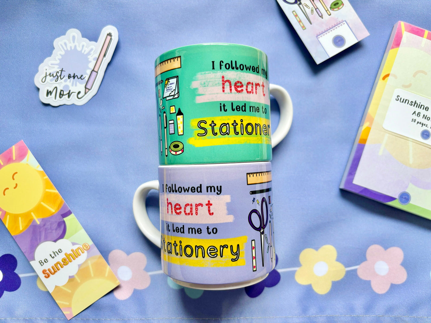‘I Followed My Heart it Led me to Stationery ‘ 10oz Stackable Mug