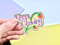 Keep Growing Strawberry Die-Cut Sticker