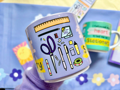 ‘I Followed My Heart it Led me to Stationery ‘ 10oz Stackable Mug