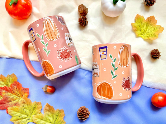 Falling For Autumn Large 15oz Mug