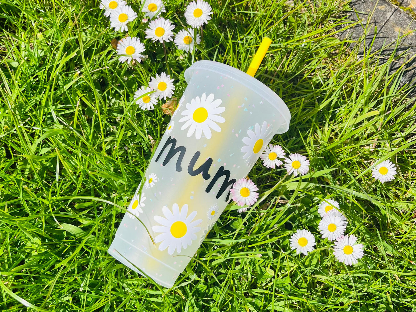 ‘Mum’ Daisy 24oz Cold Cup