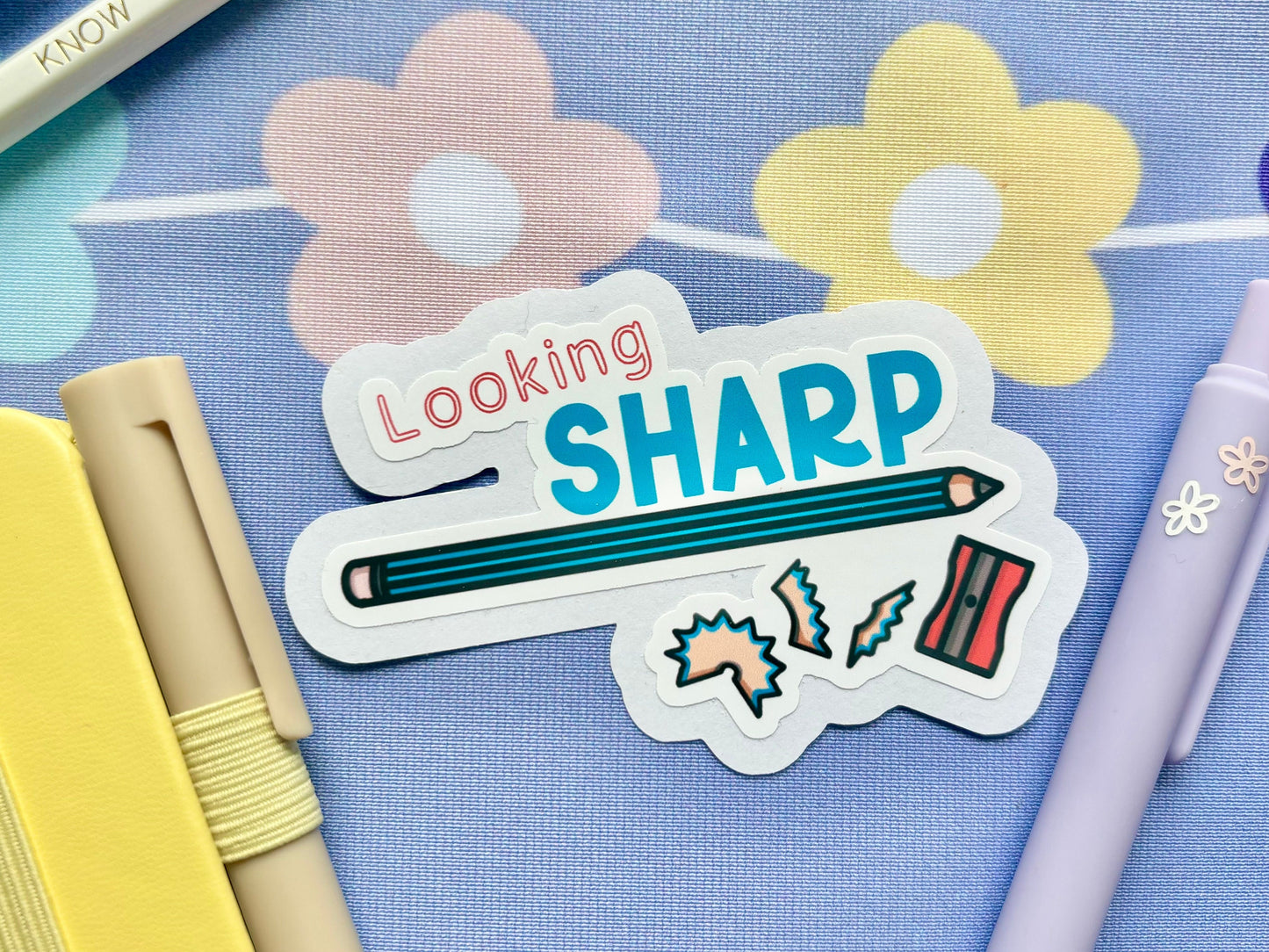 ‘Looking Sharp’ Stationery Die-Cut Sticker