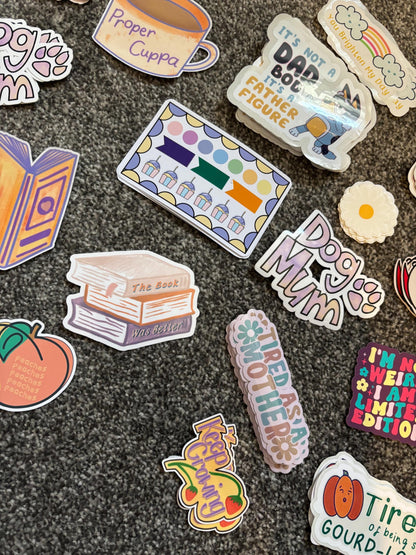 B Grade Die-Cut Sticker Pack