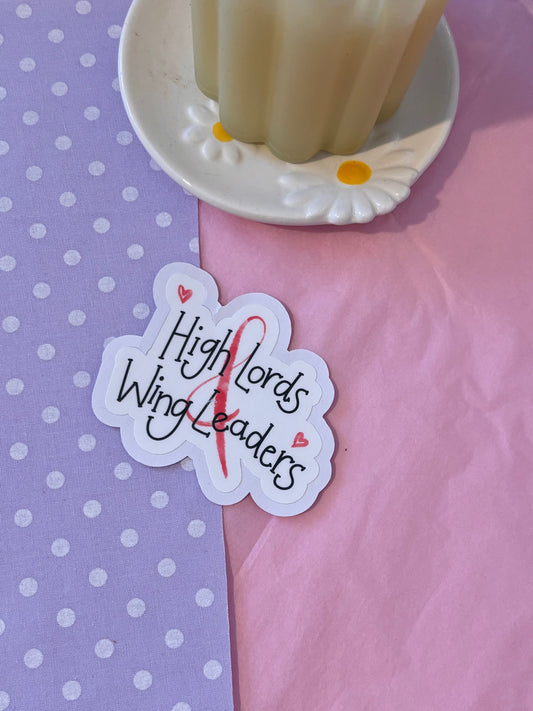 High Lords & Wing Leaders Die-Cut Sticker