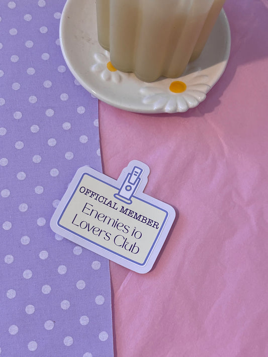 Enemies to Lovers Official Member Die-Cut Sticker