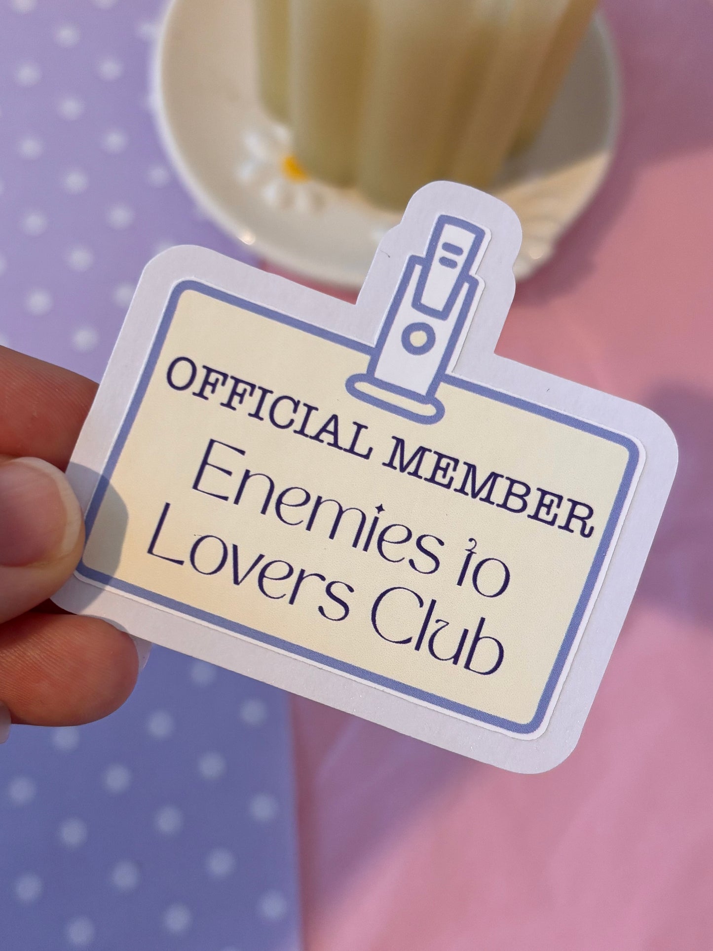 Enemies to Lovers Official Member Die-Cut Sticker