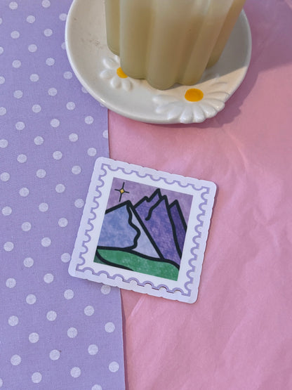 Night Court Stamp Die-Cut Sticker