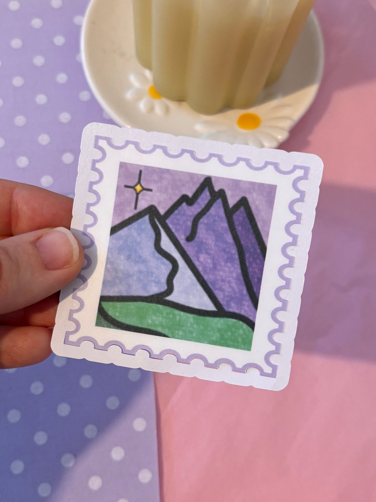 Night Court Stamp Die-Cut Sticker