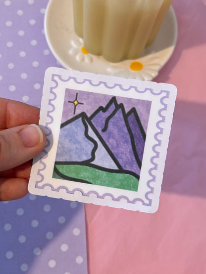 Night Court Stamp Die-Cut Sticker