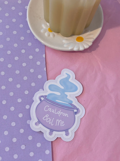 Cauldron Boil Me Die-Cut Sticker
