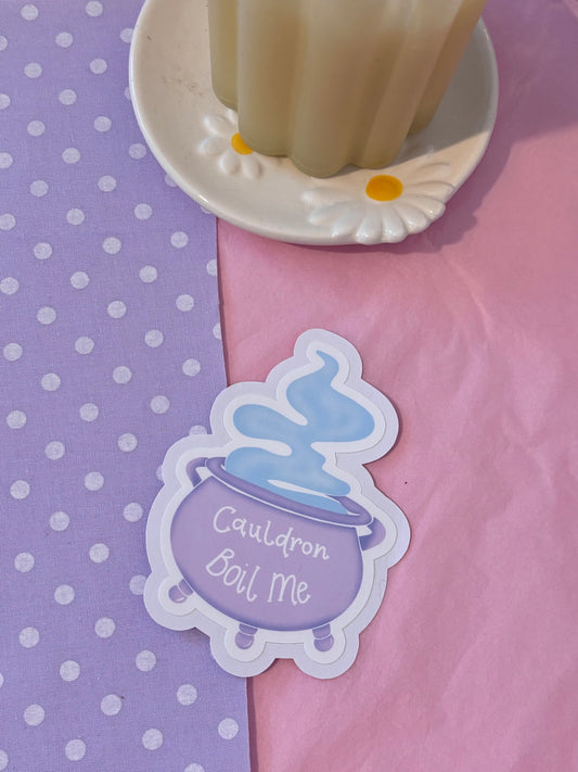 Cauldron Boil Me Die-Cut Sticker