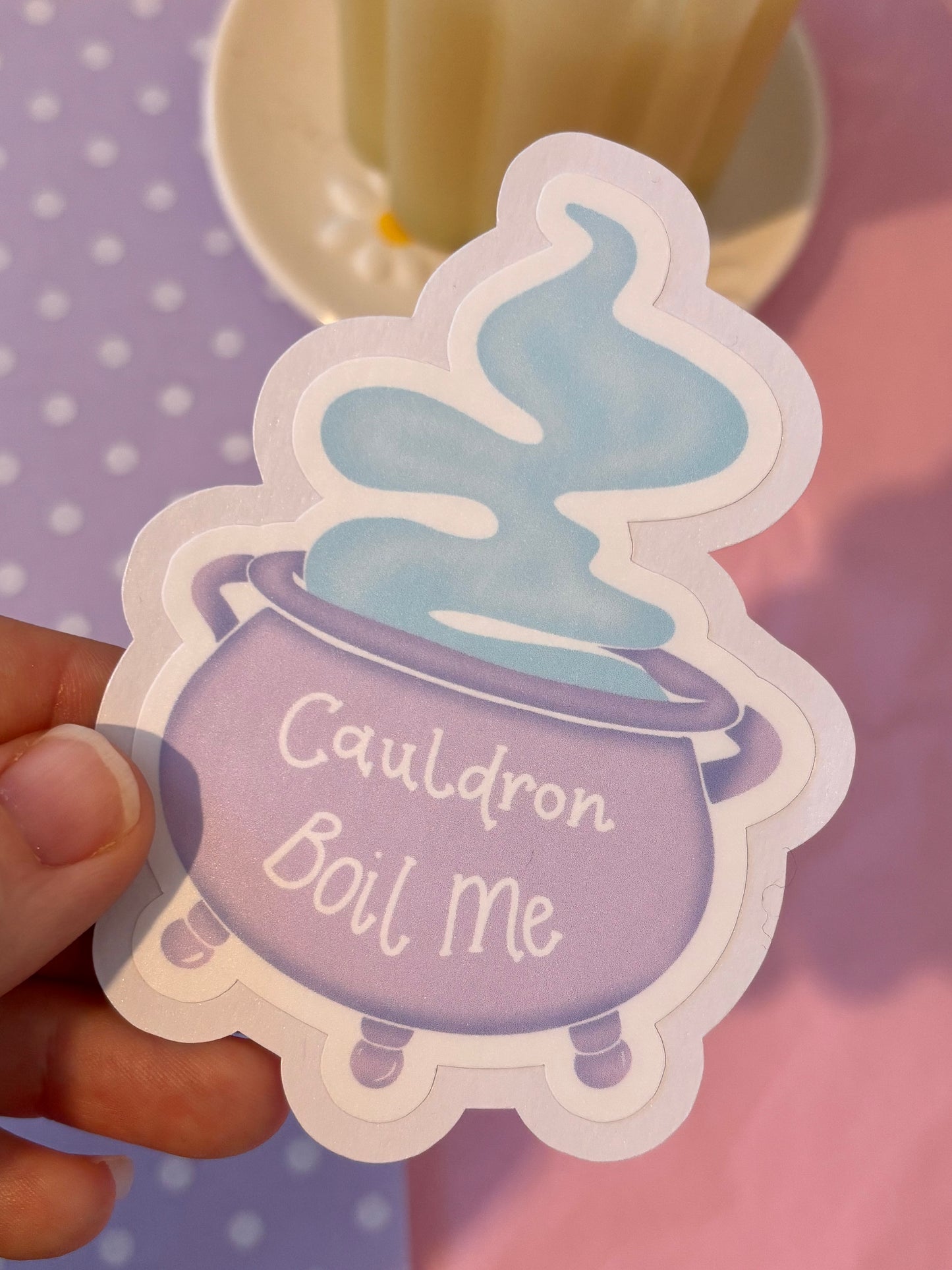 Cauldron Boil Me Die-Cut Sticker
