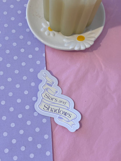 Stars and Shadows Die-Cut Sticker