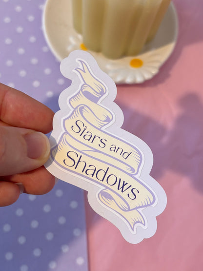 Stars and Shadows Die-Cut Sticker