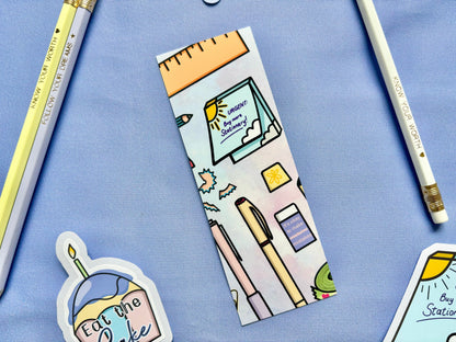 ‘Happiness is Shopping For Stationery’ Bookmark
