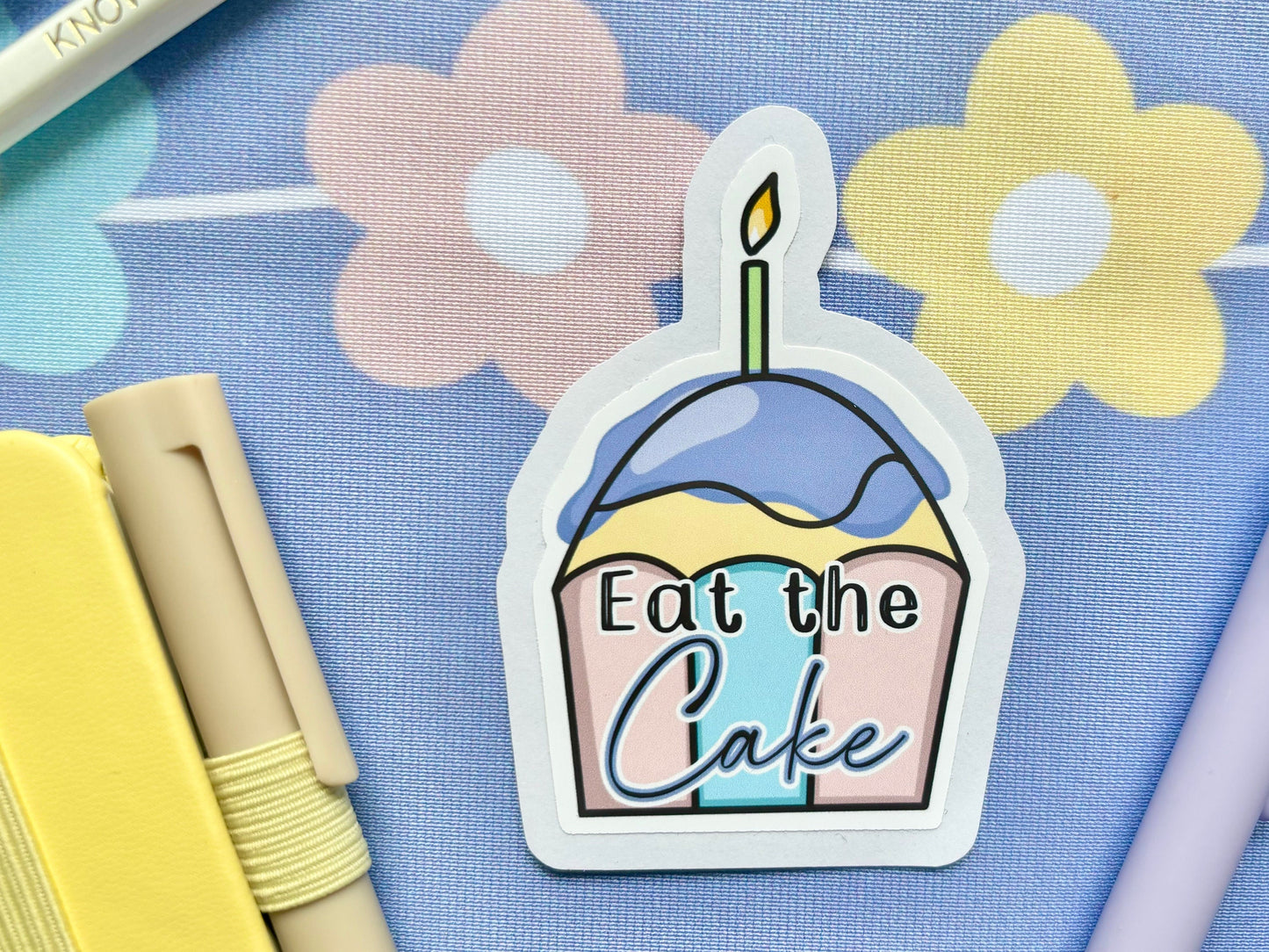 ‘Eat the Cake’ Die-Cut Sticker