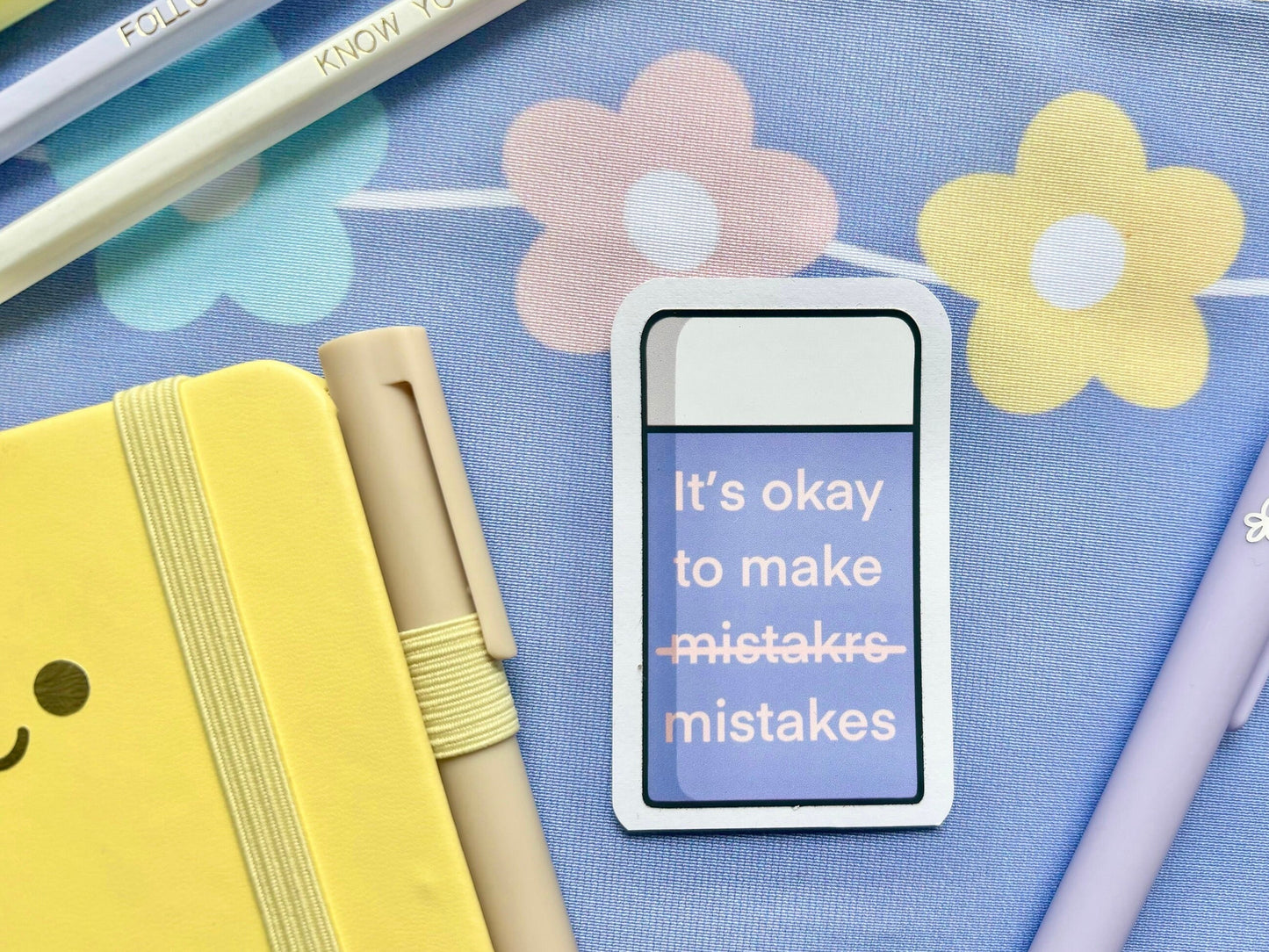 ‘It's Okay to Make Mistakes’ Die-Cut Sticker