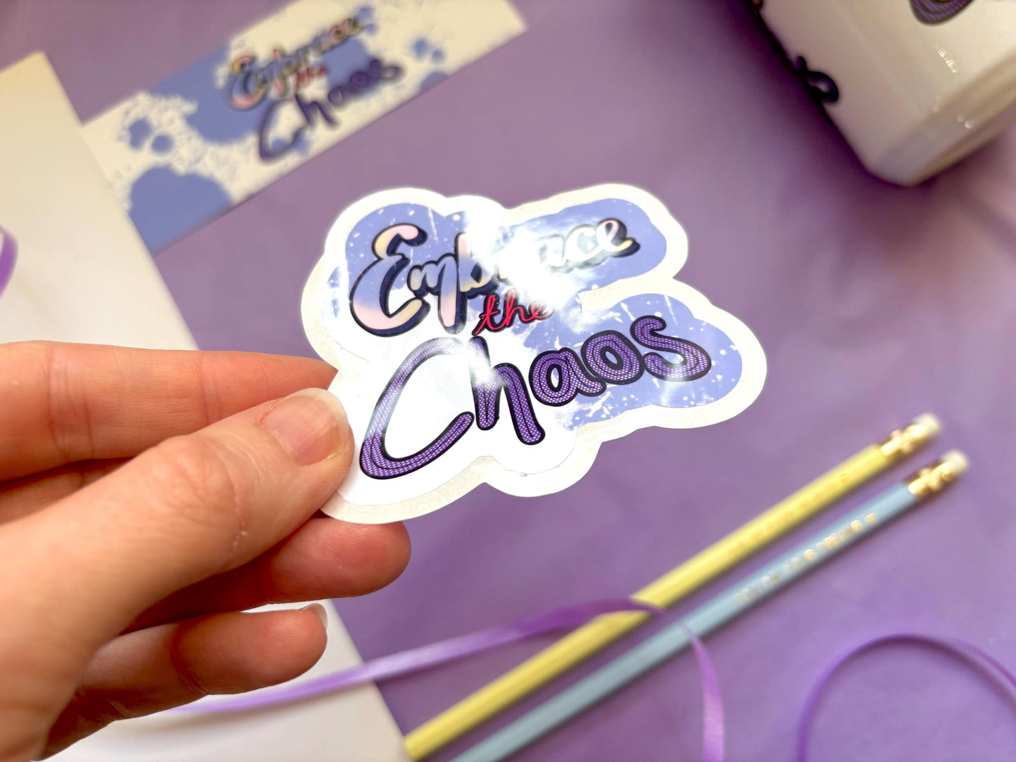 Embrace the Chaos Die-Cut Sticker