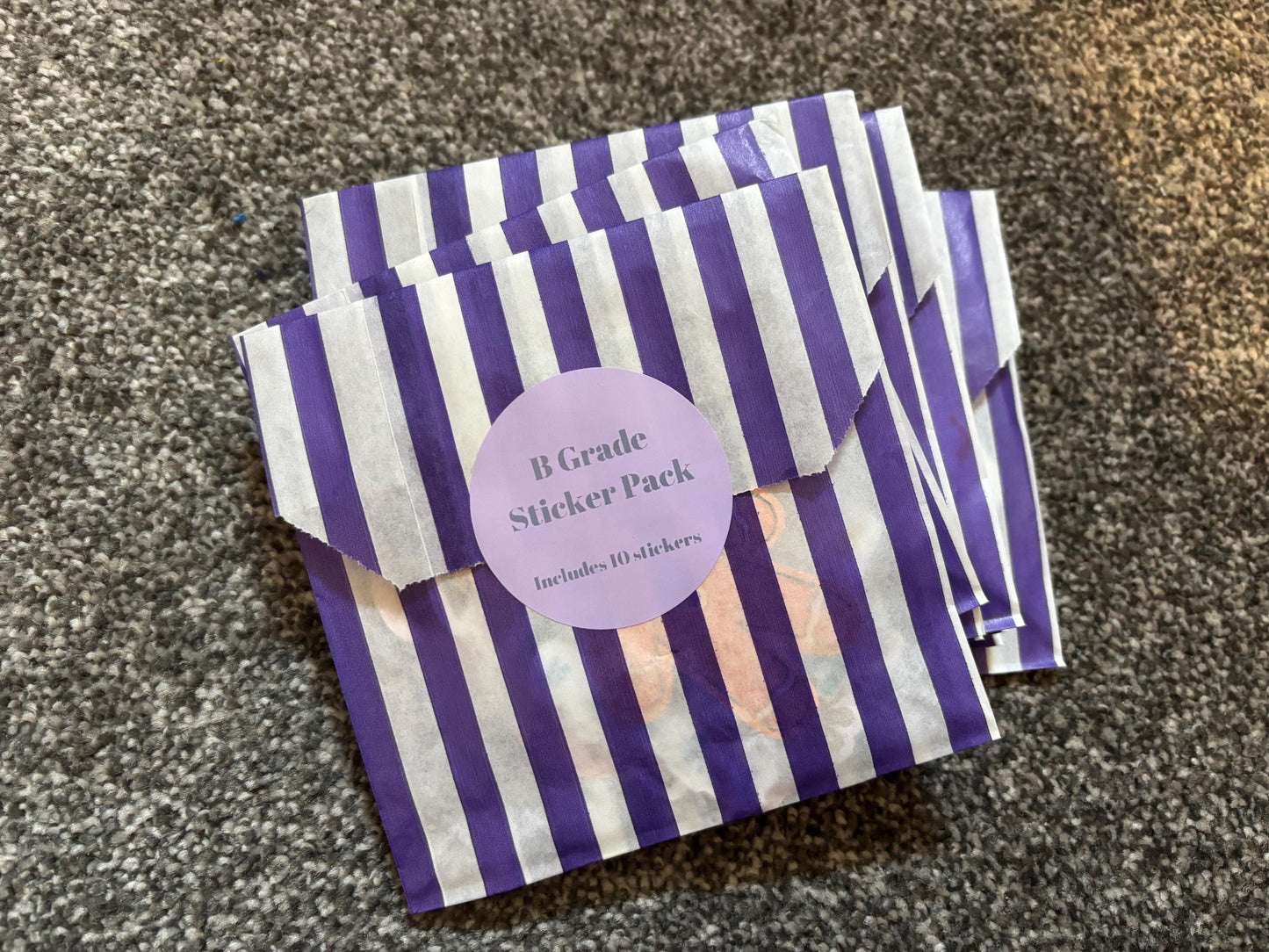 B Grade Die-Cut Sticker Pack