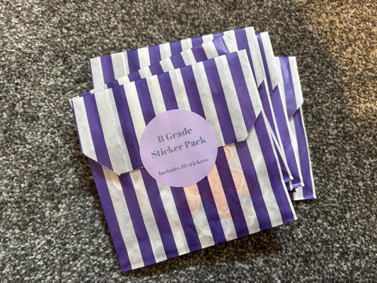 B Grade Die-Cut Sticker Pack