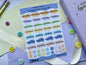 Pastel Palette Weekly Sticker Sheet