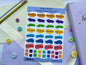Bright Palette Weekly Sticker Sheet