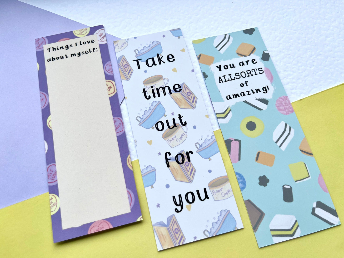 Self Love Hearts Bookmark