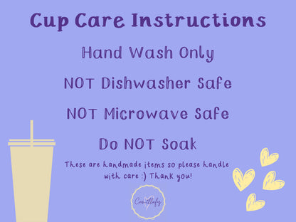 Blue Pastel Moon and Stars 550ml Cold Cup