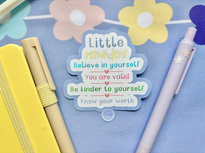 Little Reminders Die-Cut Sticker