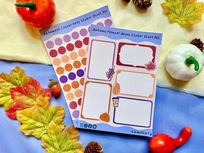 Falling For Autumn Planner Sticker Sheet (Box)