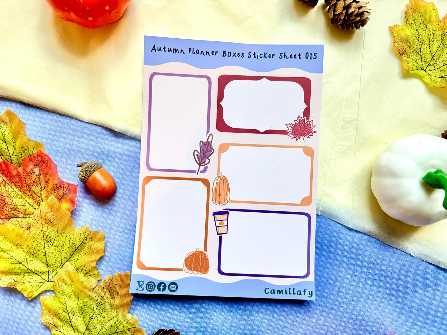 Falling For Autumn Planner Sticker Sheet (Box)