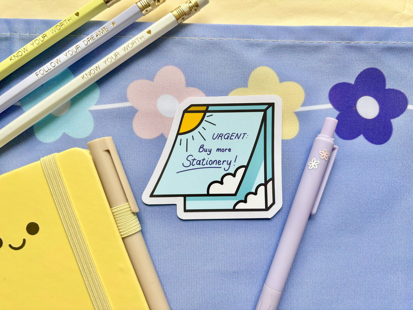 Urgent: Buy More Stationery Die-Cut Sticker